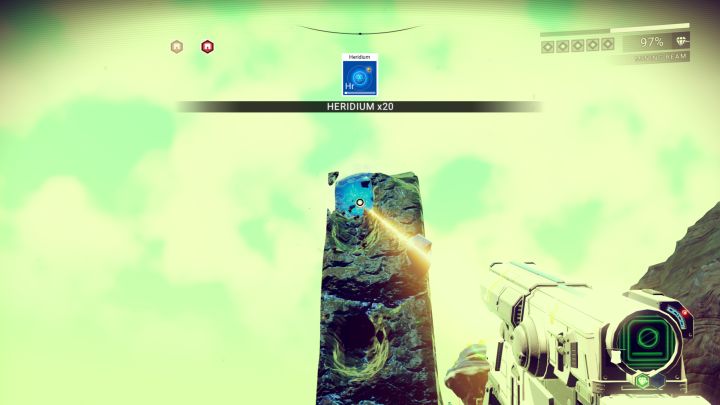 The mining beam is used to gather many different elements from planets in No Man's Sky