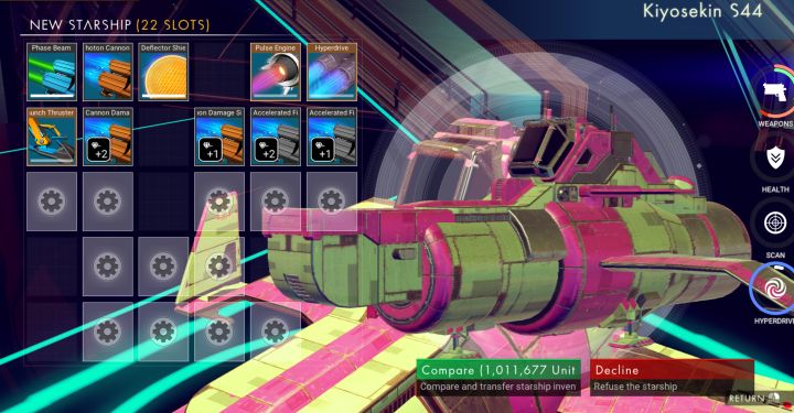 Some of the vessels in no man's sky are ugly but have great inventory and ship upgrades