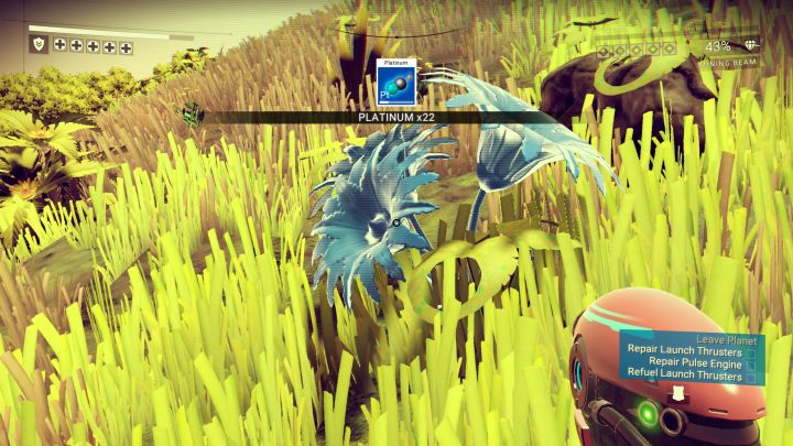 Finding platinum and thamium9 in No Man's Sky