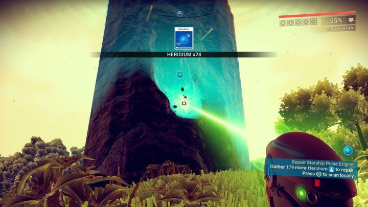 A Heridium Deposit in No Man's Sky