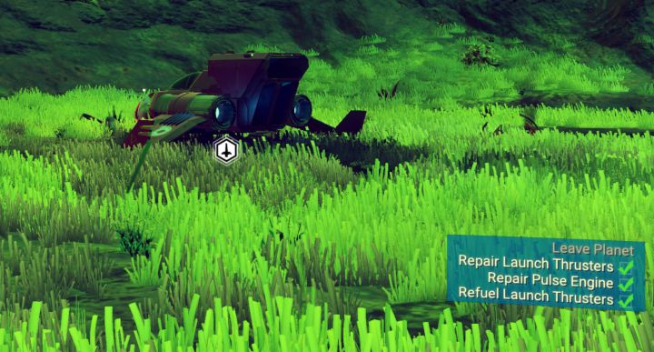 how to repair the ship in No Man's Sky