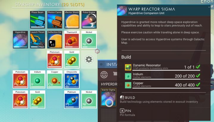 Learn to Craft Better Warp Reactor - Sigma, Tau, and Theta