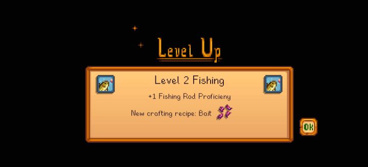 Stardew Valley Fishing skill experience