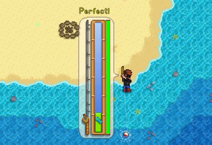 Fishing during the Summer in Stardew Valley