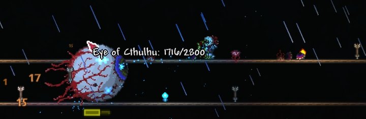 Terraria como matar o Boss do olho (Eye of Cthulhu) Master MODE 1.4  Facilmente (SET RANGED) 