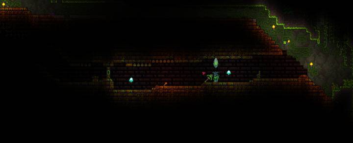 The Underground Jungle Temple in Terraria