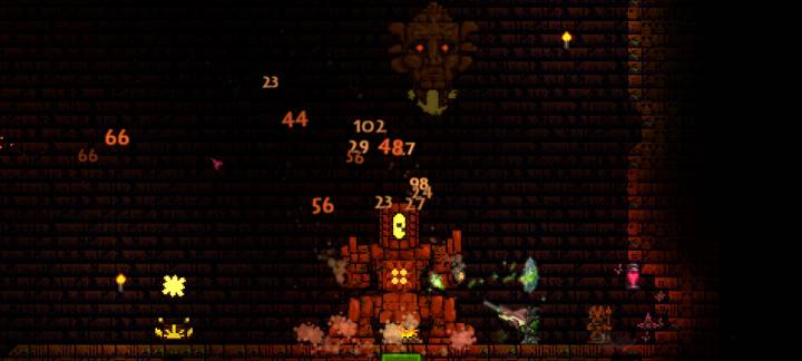 Golem's head comes off in Terraria