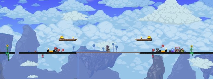 A Boss Fight Arena in Terraria