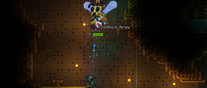 Using ranged attacks against Queen Bee makes the fight easy
