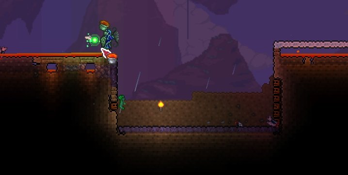 A corruption or crimson farm in Terraria is easy to make