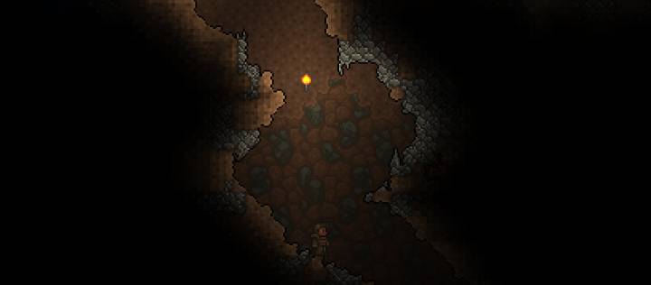 You can easily tell when you've left the surface and hit the underground layer in Terraria