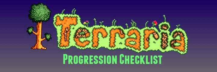 Terraria Guide To Progressing A To Do List