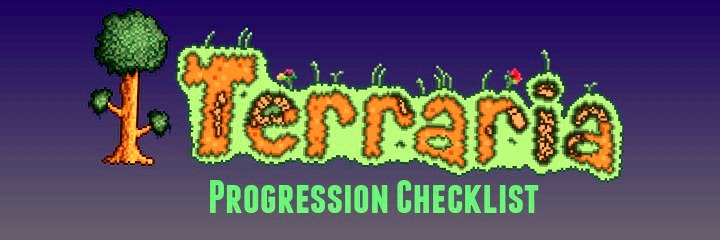 Progression Guide Terraria