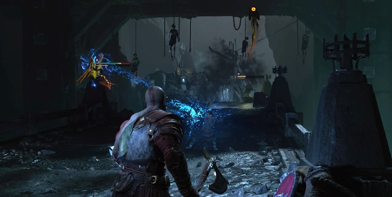 God of War: Stun Meter full, time to do a finishing attack with Kratos