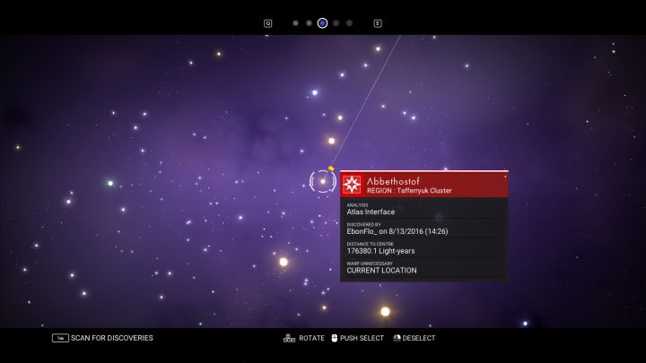 An Atlas Interface type star system on the galaxy map
