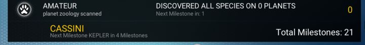 Milestones in No Man's Sky