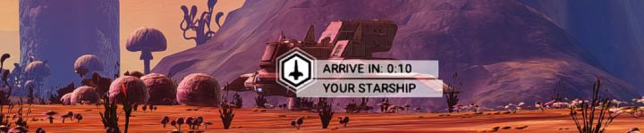 Your ship icon to help you if you get lost in No Man's Sky
