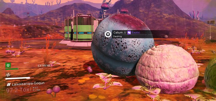 Surviving extreme planets in No Man's Sky