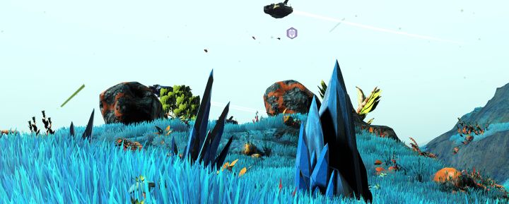 A Chrysonite crystal in No Man's Sky