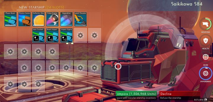 How to buy a new ship in No Man's Sky