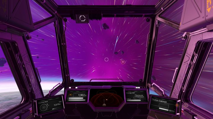 Using phase boost to fly the ship faster in No Man's Sky