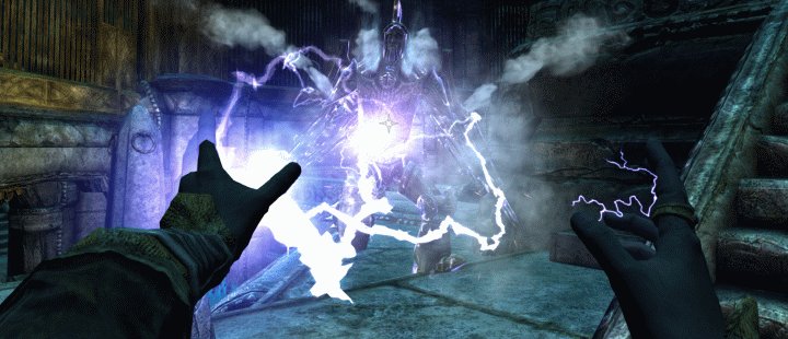 Skyrim Destruction Magic: Exploiting a weakness in a Dwemer Centurion
