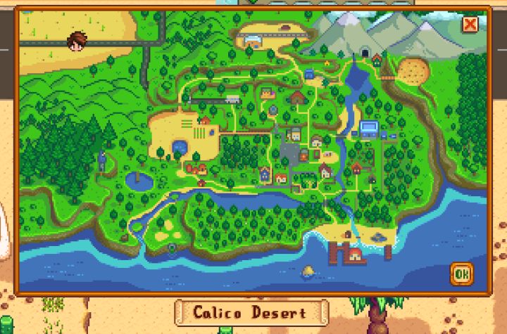 How to get to the Desert in Stardew Valley