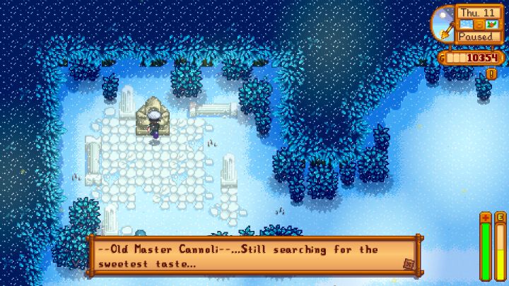 Getting a stardrop in Stardew Valley