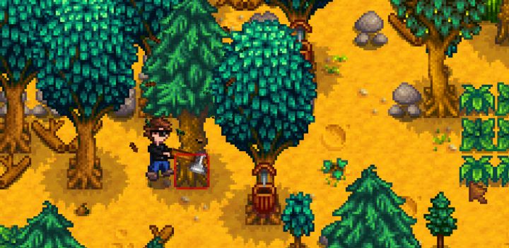 Stardew oak trees empty spage