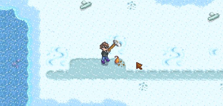 How to find snow yams and winter root for the winter foraging bundle in Stardew Valley