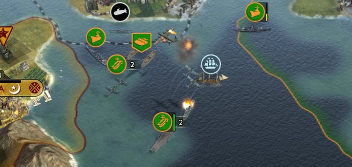 Aircraft Carriers and Planes change the nature of War in Civ