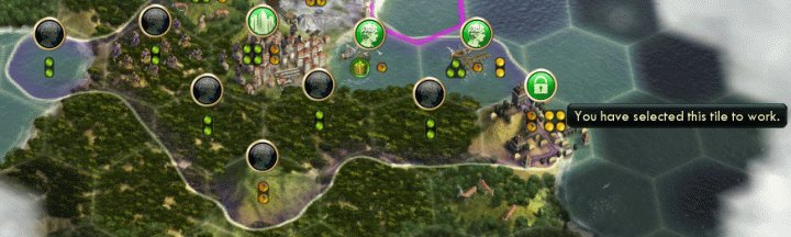 Locking Tiles prevents the AI Governor from changing the land your Citizens work for your Civilization