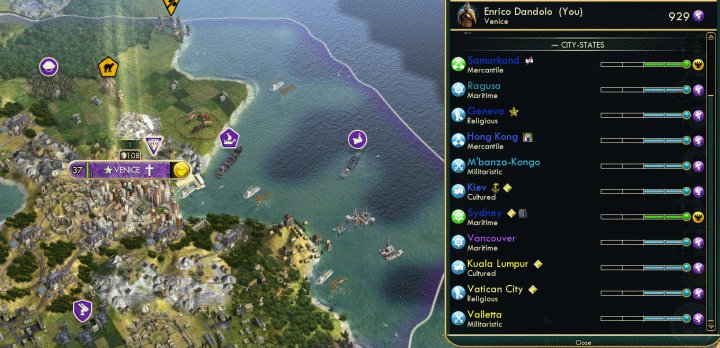 Allying with almost all City States in a game helps bigtime in completing Civ 5's Diplomatic Victory Condition