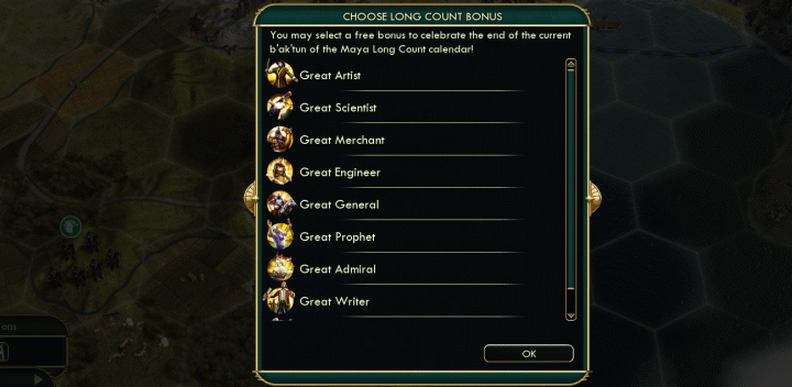 The Mayan Long Count Bonus in Civilization 5