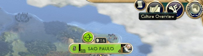 The Culture Overview icon that you click to see your standing with other Civilizations.