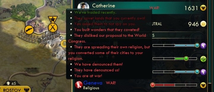 Declaring War in Civ 5