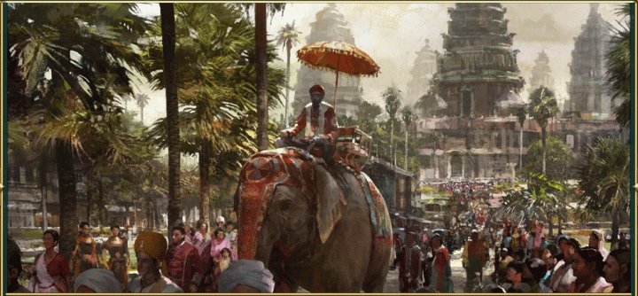 A Painting of the Angkor Wat Wonder in Civilization 5 Brave New World and Gods and Kings