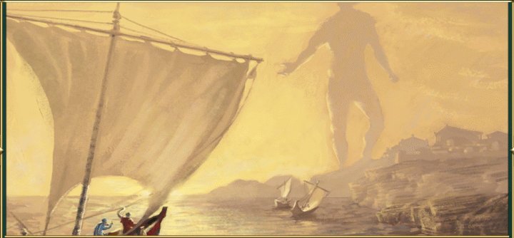 A Painting of the Colossus Wonder in Civilization 5 Brave New World and Gods and Kings