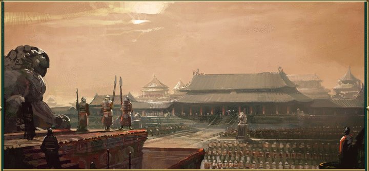 A Painting of the Forbidden Palace Wonder in Civilization 5 Brave New World and Gods and Kings