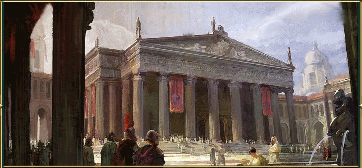 A Painting of the Great Library Wonder in Civilization 5 Brave New World and Gods and Kings