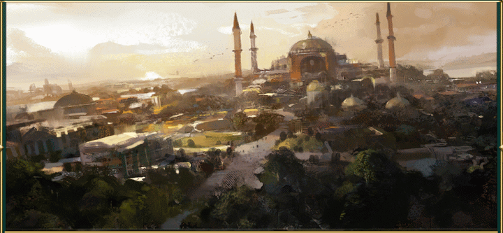 A Painting of the Hagia Sophia Wonder in Civilization 5 Brave New World and Gods and Kings
