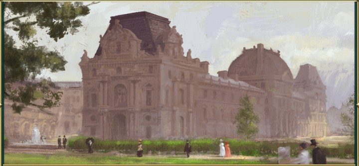 A Painting of the Louvre Wonder in Civilization 5 Brave New World and Gods and Kings