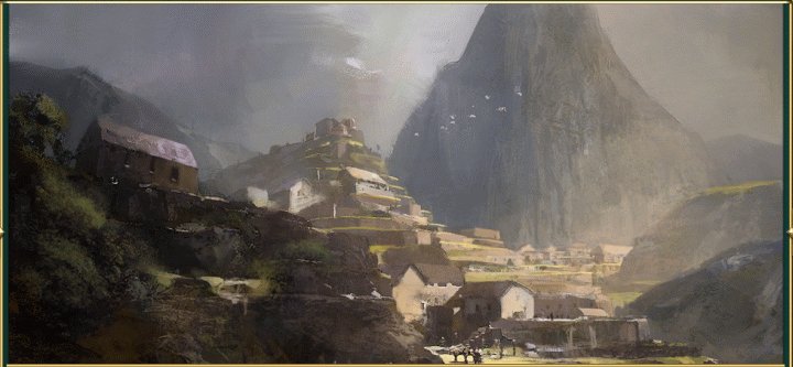 A Painting of the Machu Picchu Wonder in Civilization 5 Brave New World and Gods and Kings