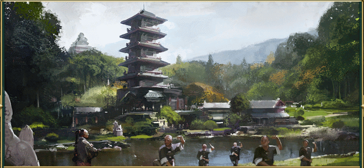 A Painting of the Porcelain Tower Wonder in Civilization 5 Brave New World and Gods and Kings