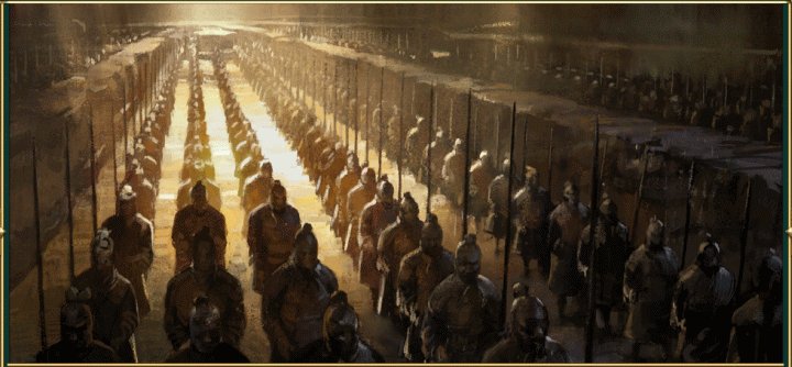 A Painting of the Terracotta Army Wonder in Civilization 5 Brave New World and Gods and Kings